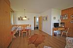 Wohnzimmer - Residenza Lagrev - 1 ½ Zimmerwohnung Nr. 121 - Typ 15A - 1.Etage - N/W - Top-Hundeurlaub