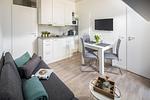 Küche / Küchenzeile - Haus Bielefeld Ferienwohnung 10 - Top-Hundeurlaub