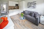 Wohnzimmer - Haus Bielefeld Appartement 21 - Top-Hundeurlaub