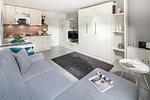 Wohnzimmer - Haus Bielefeld Appartement 18 - Top-Hundeurlaub