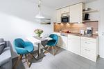 Küche / Küchenzeile - Haus Bielefeld Appartement 18 - Top-Hundeurlaub