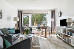 Wohnzimmer - Ferienwohnung Seaside 111 Büsum - Top-Hundeurlaub