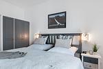 Schlafzimmer - Ferienwohnung Ocean's 16, App. 16 Olpenitz - Top-Hundeurlaub