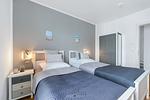 Schlafzimmer - Ferienwohnung Ocean's 16, App. 16 Olpenitz - Top-Hundeurlaub