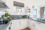Küche / Küchenzeile - Ferienwohnung Penthouse Sonnendeck 22, App. 22 Olpenitz - Top-Hundeurlaub