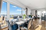 Wohnzimmer - Ferienwohnung Penthouse Sonnendeck 22, App. 22 Olpenitz - Top-Hundeurlaub