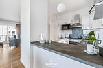Küche / Küchenzeile - Ferienwohnung Penthouse Sonnendeck 22, App. 22 Olpenitz - Top-Hundeurlaub