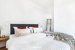 Bett - Ferienwohnung Penthouse Sonnendeck 22, App. 22 Olpenitz - Top-Hundeurlaub