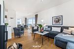 Wohnzimmer - Ferienwohnung Penthouse Sonnendeck 22, App. 22 Olpenitz - Top-Hundeurlaub