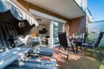 Terrasse - Ferienwohnung Deck 1 Büsum - Top-Hundeurlaub