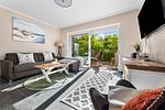 Wohnzimmer - Ferienwohnung Deck 1 Büsum - Top-Hundeurlaub