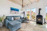 Kamin-/Ofen - Ferienhaus Nordseeresort 6 Perlenhus Büsum - Top-Hundeurlaub