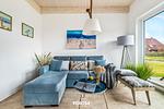 Wohnzimmer - Ferienhaus Nordseeresort 6 Perlenhus Büsum - Top-Hundeurlaub