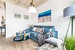 Wohnzimmer - Ferienhaus Nordseeresort 6 Perlenhus Büsum - Top-Hundeurlaub