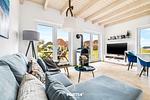Wohnzimmer - Ferienhaus Nordseeresort 6 Perlenhus Büsum - Top-Hundeurlaub