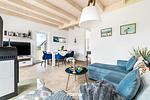 Wohnzimmer - Ferienhaus Nordseeresort 6 Perlenhus Büsum - Top-Hundeurlaub