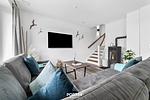 Wohnzimmer - Ferienhaus Waidla-Huus Büsum - Top-Hundeurlaub