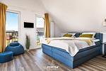 Schlafzimmer - Ferienhaus Nordseeresort 54 Südwester Büsum - Top-Hundeurlaub