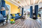 Wohnzimmer - Ferienhaus Nordseeresort 54 Südwester Büsum - Top-Hundeurlaub