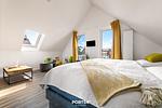 Schlafzimmer - Ferienhaus Nordseeresort 54 Südwester Büsum - Top-Hundeurlaub