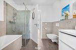 Badezimmer - Ferienhaus Süd-See-Seite Olpenitz - Top-Hundeurlaub