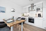 Küche / Küchenzeile - Ferienwohnung Marina Sunrise, App. 22 Olpenitz - Top-Hundeurlaub