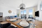 Wohnzimmer - Ferienwohnung Marina Sunrise, App. 22 Olpenitz - Top-Hundeurlaub