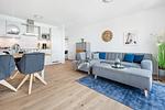 Wohnzimmer - Ferienwohnung Marina Sunrise, App. 22 Olpenitz - Top-Hundeurlaub