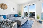 Wohnzimmer - Ferienwohnung Marina Sunrise, App. 22 Olpenitz - Top-Hundeurlaub