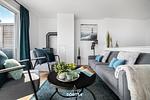 Wohnzimmer - Ferienwohnung Sloop-Lounge Olpenitz - Top-Hundeurlaub