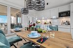 Küche / Küchenzeile - Ferienwohnung Sloop-Lounge Olpenitz - Top-Hundeurlaub