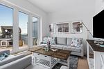 Wohnzimmer - Ferienwohnung Ausguck 34 Olpenitz - Top-Hundeurlaub