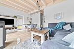 Wohnzimmer - Ferienhaus Nordsee Resort 31 Strandhuus Büsum - Top-Hundeurlaub