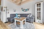 Wohnzimmer - Ferienhaus Nordsee Resort 31 Strandhuus Büsum - Top-Hundeurlaub