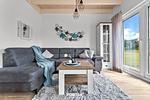 Wohnzimmer - Ferienhaus Nordsee Resort 31 Strandhuus Büsum - Top-Hundeurlaub