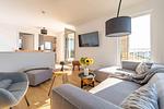 Wohnzimmer - Ferienwohnung Gode Tied Olpenitz - Top-Hundeurlaub