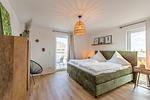 Bett - Ferienwohnung Gode Tied Olpenitz - Top-Hundeurlaub