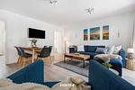 Wohnzimmer - Ferienwohnung Morgenröte, App. 4 Emmelsbüll - Top-Hundeurlaub