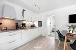 Küche / Küchenzeile - Ferienwohnung Morgenröte, App. 4 Emmelsbüll - Top-Hundeurlaub
