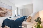 Schlafzimmer - Ferienwohnung Morgenröte, App. 4 Emmelsbüll - Top-Hundeurlaub