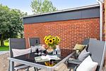 Terrasse - Ferienwohnung Vogelsang, App. 5 Emmelsbüll - Top-Hundeurlaub