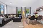Wohnzimmer - Ferienwohnung Morgentanz, App. 6 Emmelsbüll - Top-Hundeurlaub