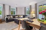 Wohnzimmer - Ferienwohnung Morgentanz, App. 6 Emmelsbüll - Top-Hundeurlaub