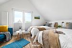 Schlafzimmer - Ferienhaus Nordseeresort 77 Haus am See Büsum - Top-Hundeurlaub