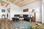 Wohnzimmer - Ferienhaus Nordseeresort 77 Haus am See Büsum - Top-Hundeurlaub