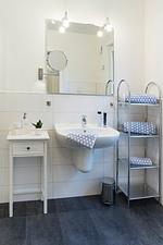 Badezimmer - Ferienwohnung Möwennest Solitüde - Top-Hundeurlaub