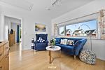 Wohnzimmer - Ferienhaus Merle Olpenitz - Top-Hundeurlaub