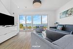 Wohnzimmer - Ferienwohnung Sea Bay Olpenitz - Top-Hundeurlaub