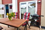 Terrasse - Ferienhaus Nordseeresort 83 Huus Wattkieker Büsum - Top-Hundeurlaub