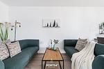 Wohnzimmer - Ferienwohnung Nordseeresort 10a Fine Büsum - Top-Hundeurlaub